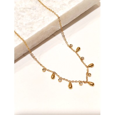 Collier en acier inoxydable femme N255