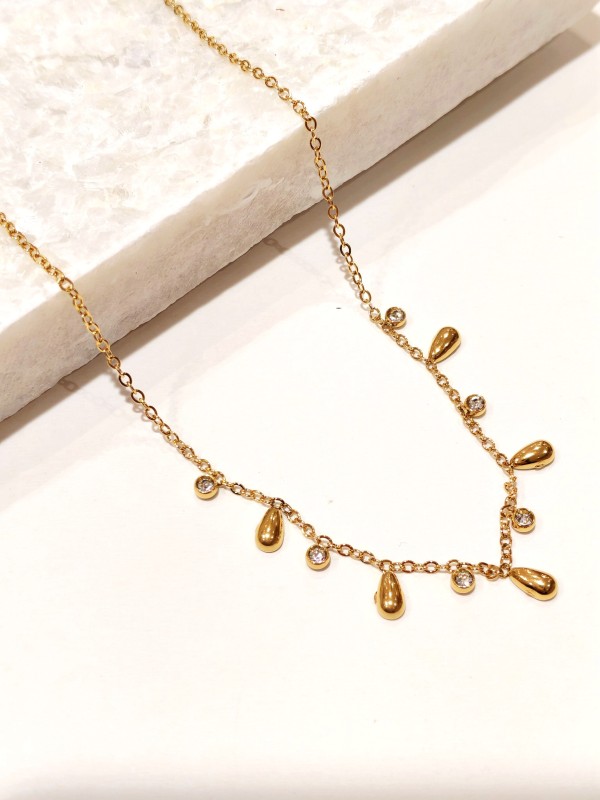 Collier en acier inoxydable femme N255