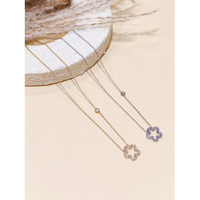 Collier en acier inoxydable femme N256