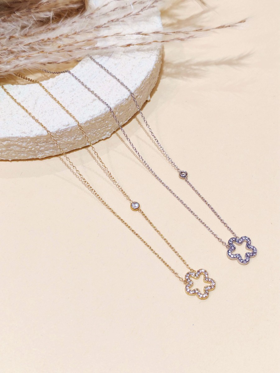 Collier en acier inoxydable femme N256