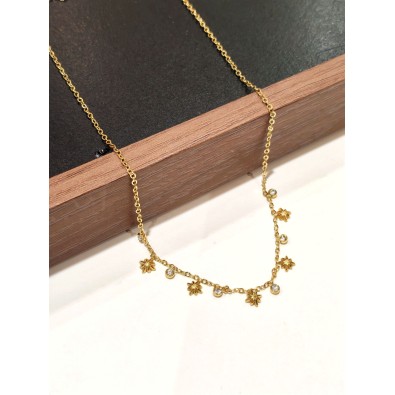 Collier en acier inoxydable femme N257