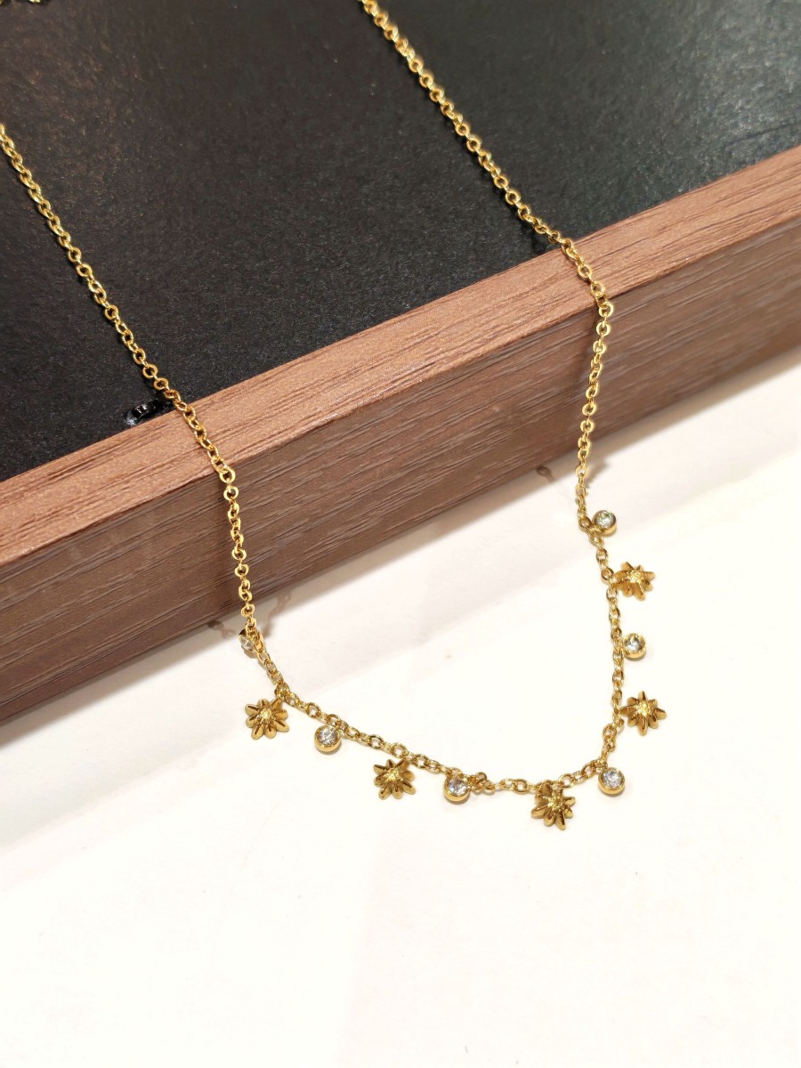 Collier en acier inoxydable femme N257