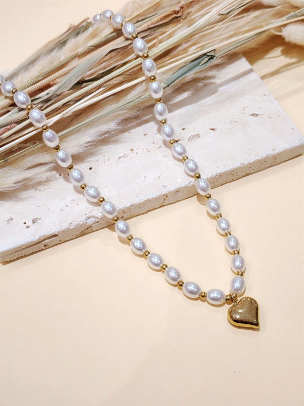 Collier en acier inoxydable femme N258