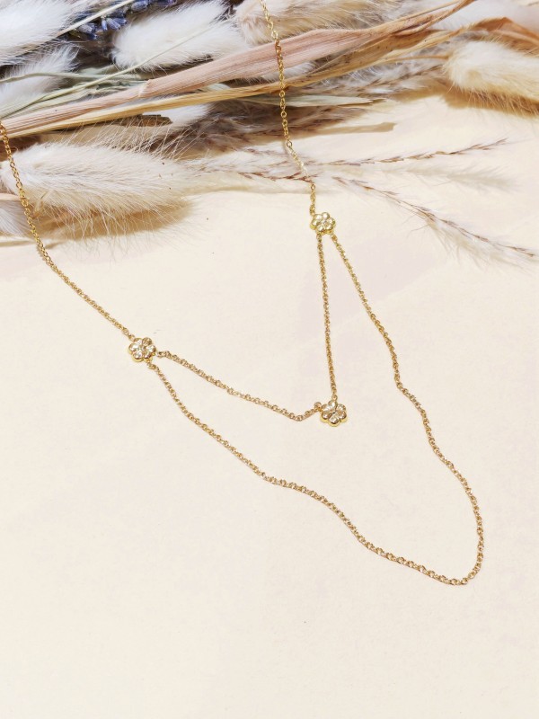 Collier en acier inoxydable femme N261
