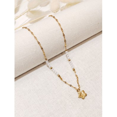 Collier en acier inoxydable femme N262