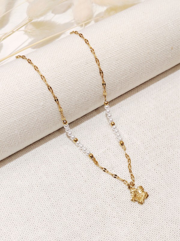 Collier en acier inoxydable femme N262
