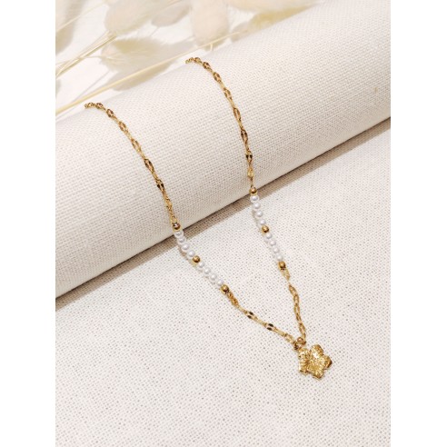 Collier en acier inoxydable femme N262