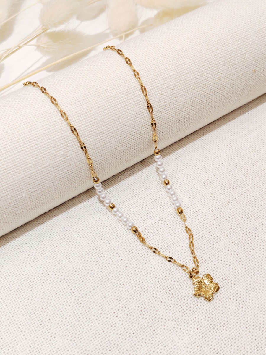 Collier en acier inoxydable femme N262