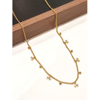 Collier en acier inoxydable femme N263