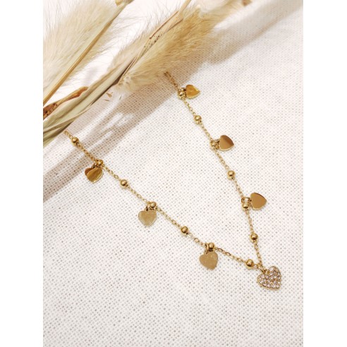 Collier en acier inoxydable femme N266