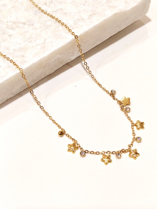 Collier en acier inoxydable femme N268