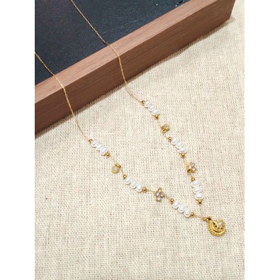 Collier en acier inoxydable femme N270