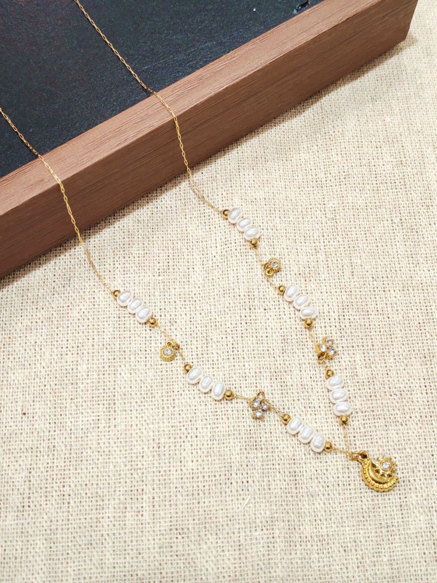 Collier en acier inoxydable femme N270