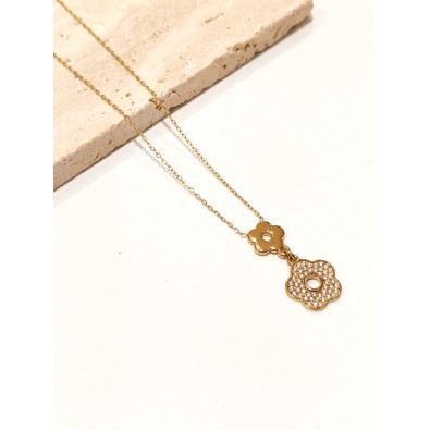 Collier en acier inoxydable femme N271