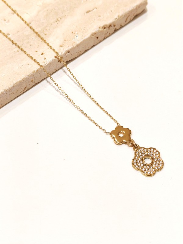 Collier en acier inoxydable femme N271