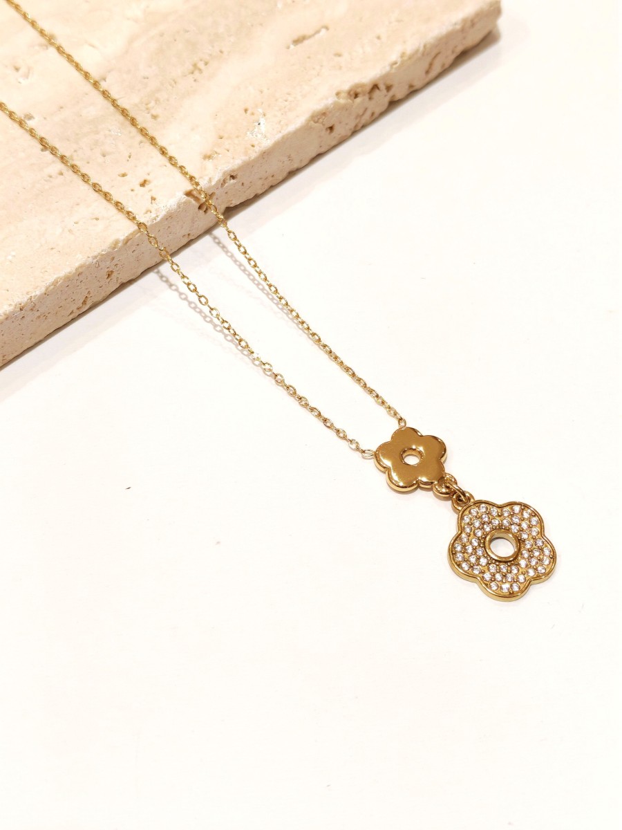 Collier en acier inoxydable femme N271