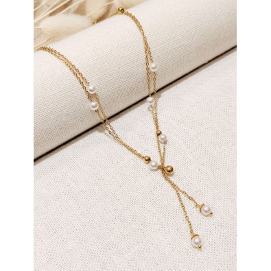 Collier en acier inoxydable femme N273