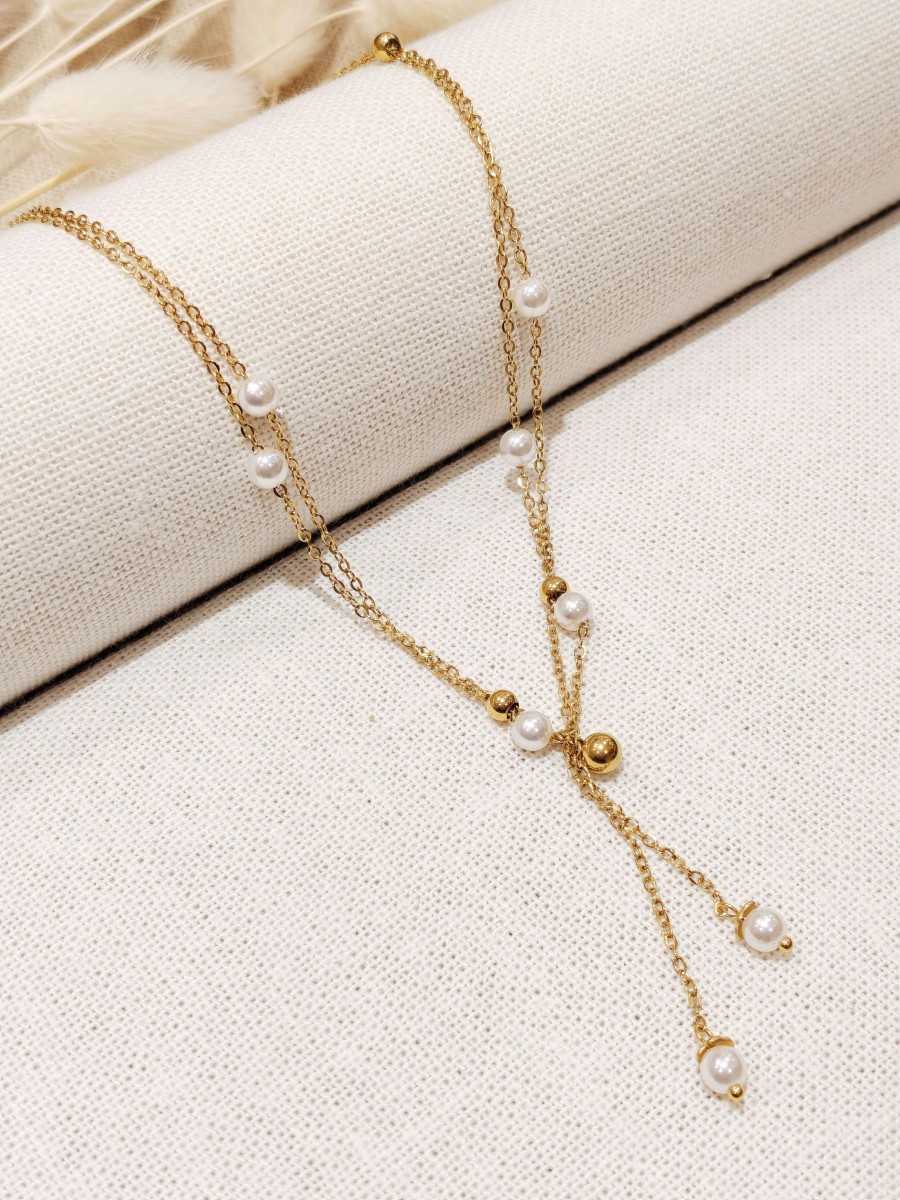 Collier en acier inoxydable femme N273