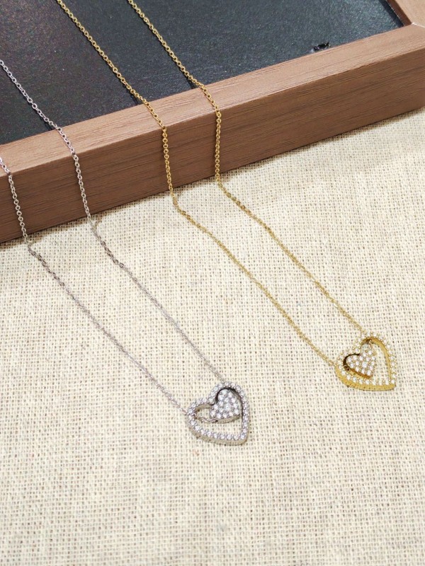 Collier en acier inoxydable femme N275