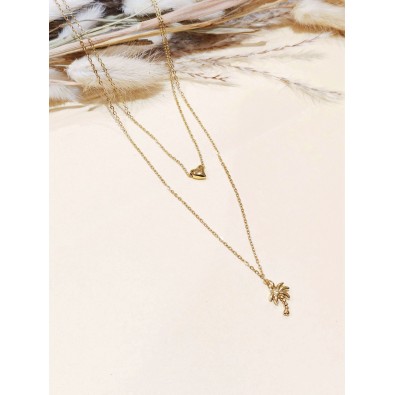 Collier en acier inoxydable femme N278