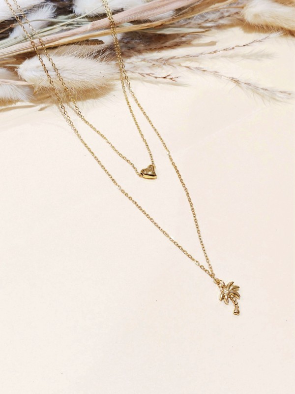 Collier en acier inoxydable femme N278