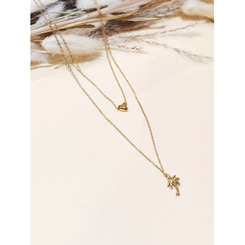 Collier en acier inoxydable femme N278