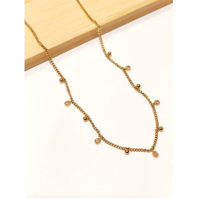 Collier en acier inoxydable femme N279