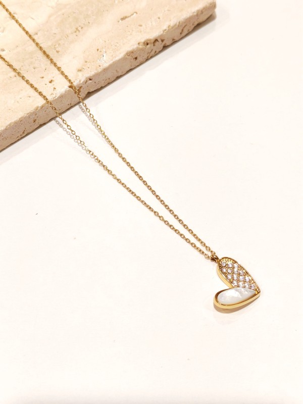 Collier en acier inoxydable femme N282