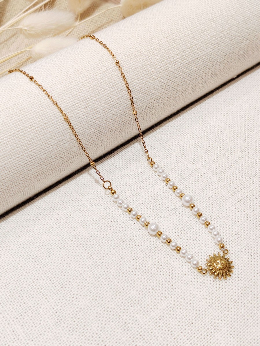 Collier en acier inoxydable femme N283