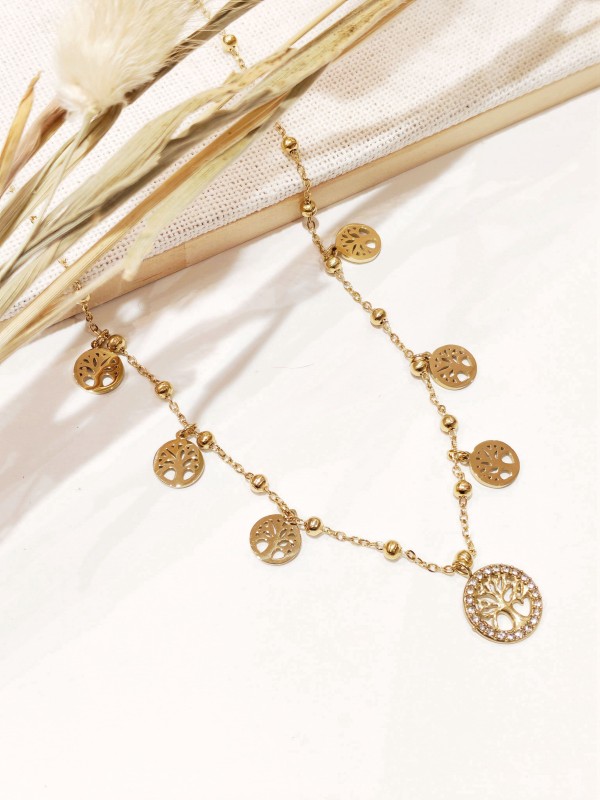 Collier en acier inoxydable femme N285
