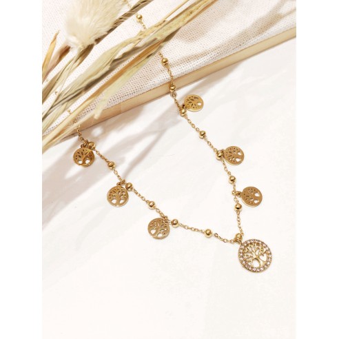 Collier en acier inoxydable femme N285