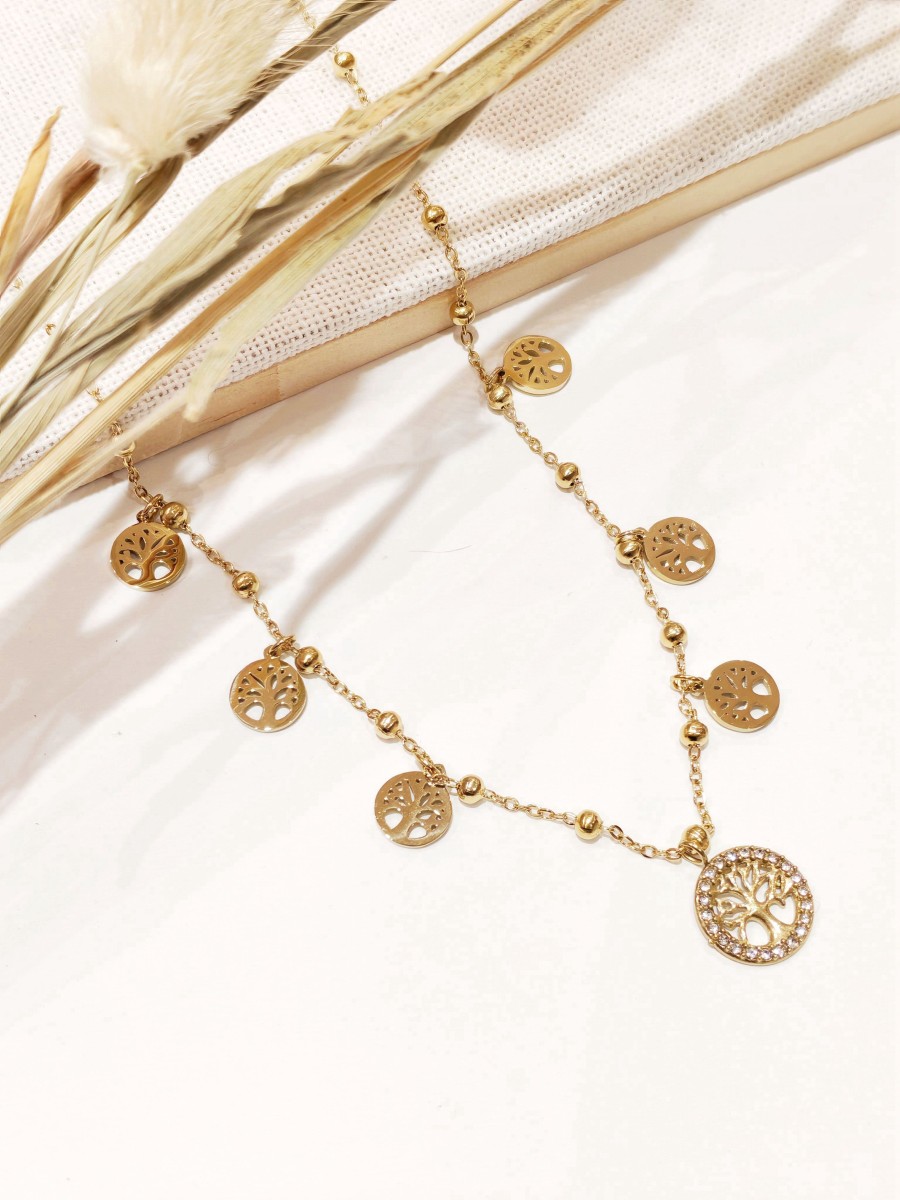Collier en acier inoxydable femme N285