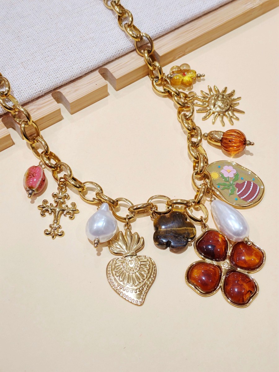 Collier en acier inoxydable femme N287