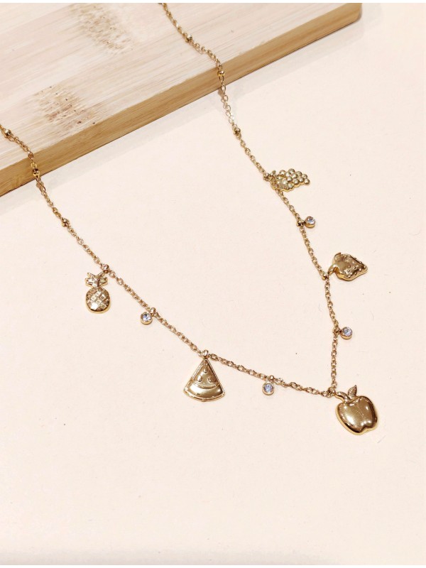 Collier en acier inoxydable femme N289