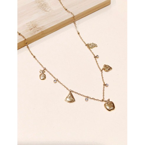 Collier en acier inoxydable femme N289