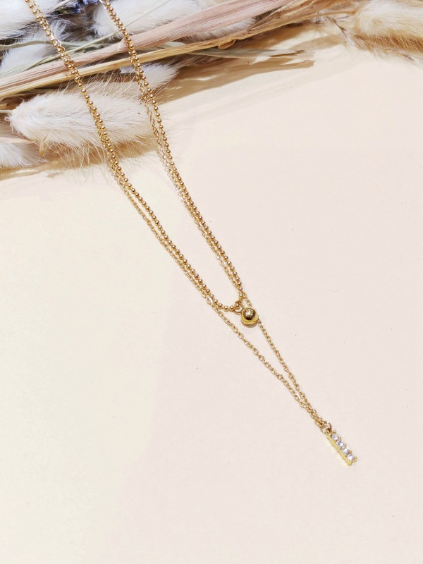 Collier en acier inoxydable femme N290