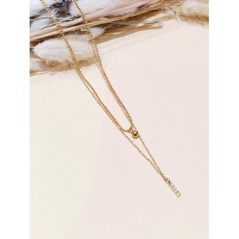 Collier en acier inoxydable femme N290