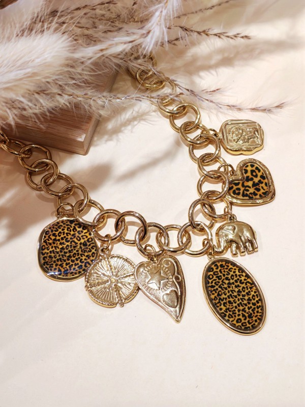 Collier en acier inoxydable femme N291