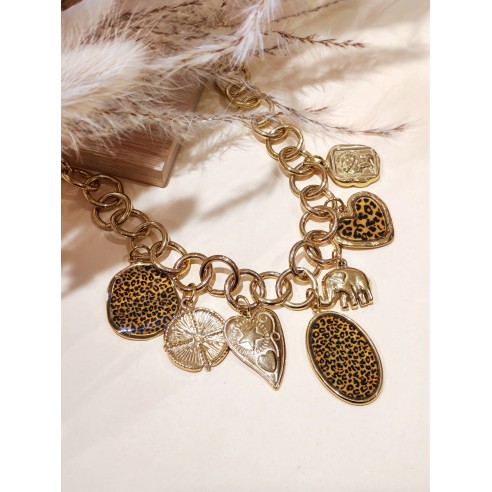 Collier en acier inoxydable femme N291