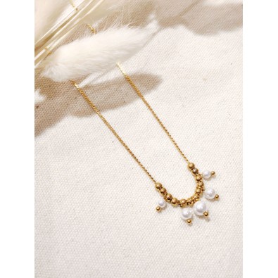 Collier en acier inoxydable femme N293