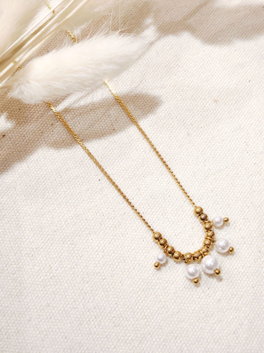 Collier en acier inoxydable femme N293