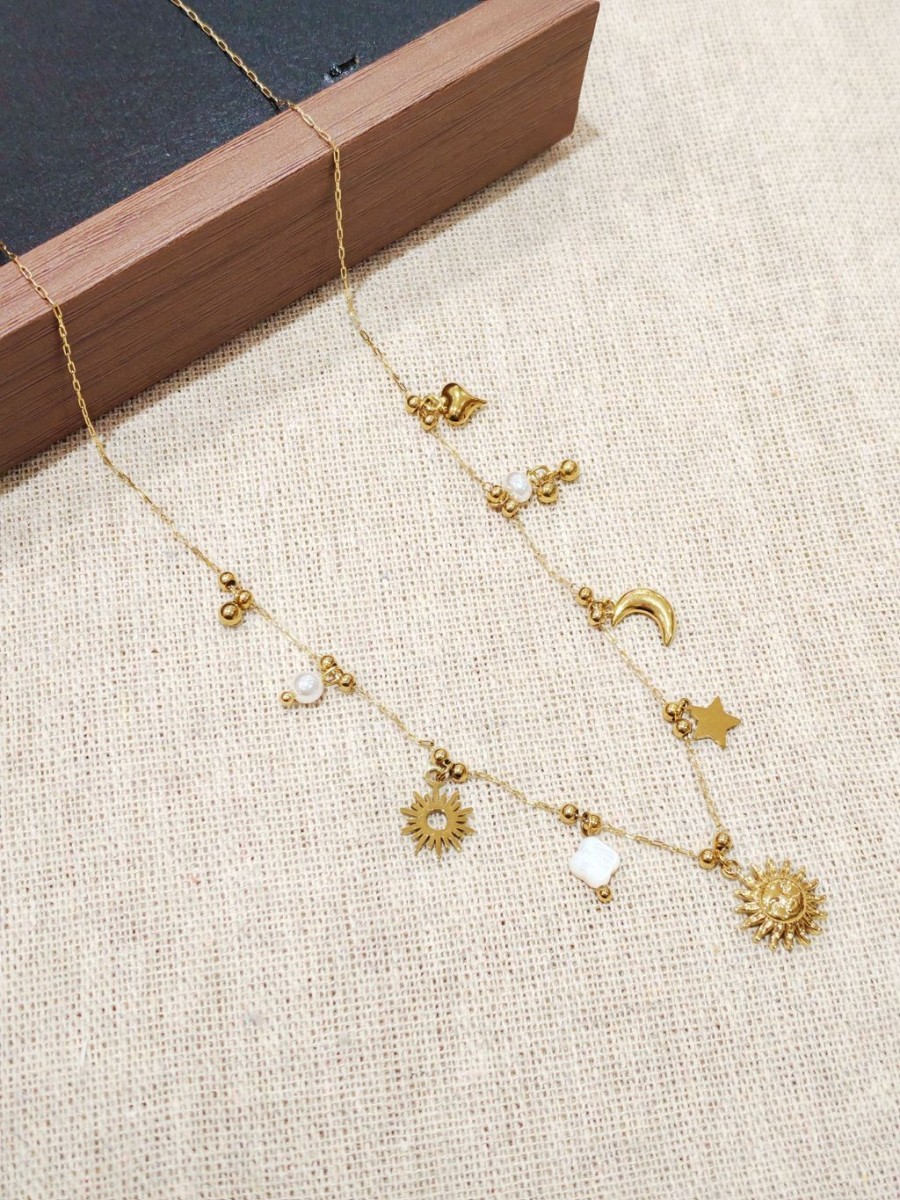 Collier en acier inoxydable femme N297