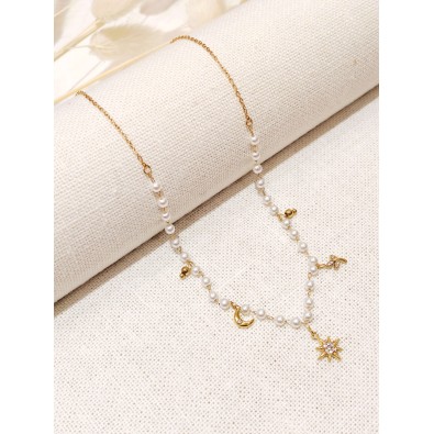 Collier en acier inoxydable femme N298