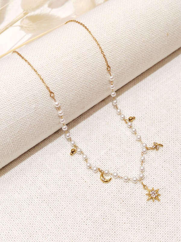 Collier en acier inoxydable femme N298
