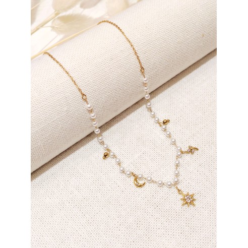 Collier en acier inoxydable femme N298