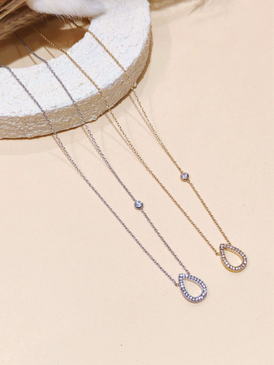 Collier en acier inoxydable femme N300