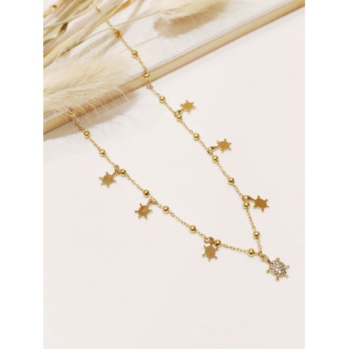 Collier en acier inoxydable femme N305