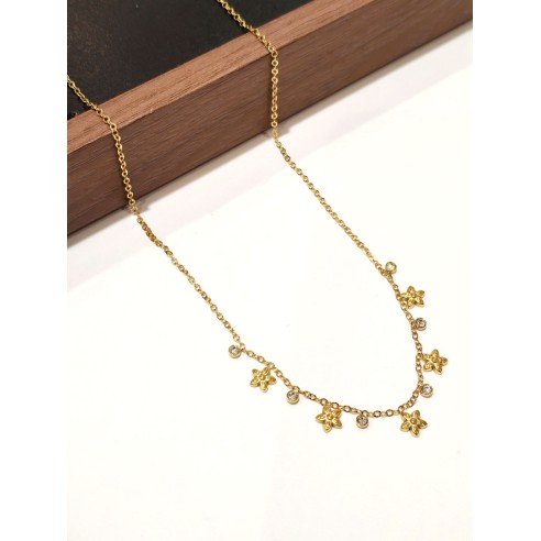 Collier en acier inoxydable femme N307