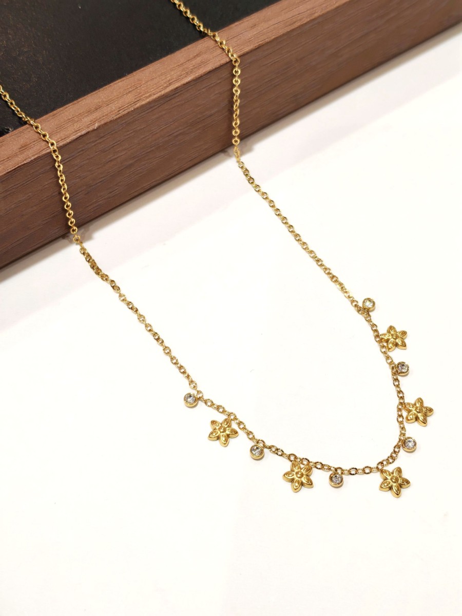 Collier en acier inoxydable femme N307