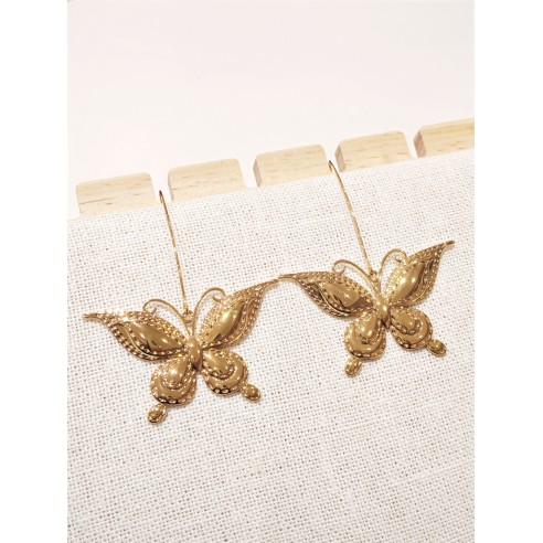 Boucles d'oreilles acier inoxydable E419